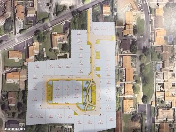 Terrain 216 m² Aigrefeuille 