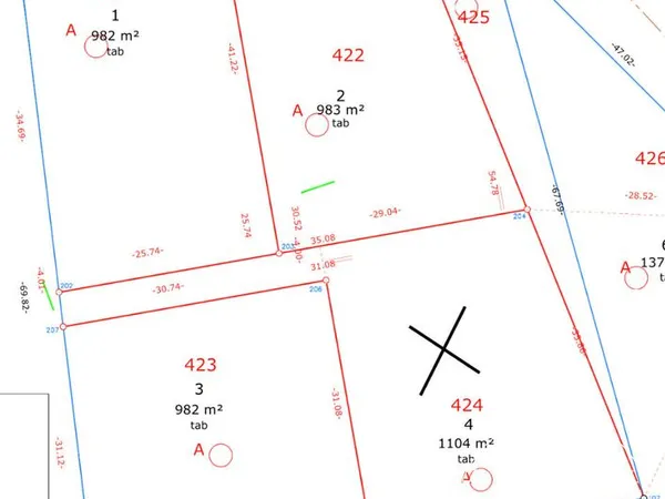 Terrain 1104 m² Montenois 