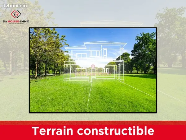 Terrain 1198 m² sainte maure 