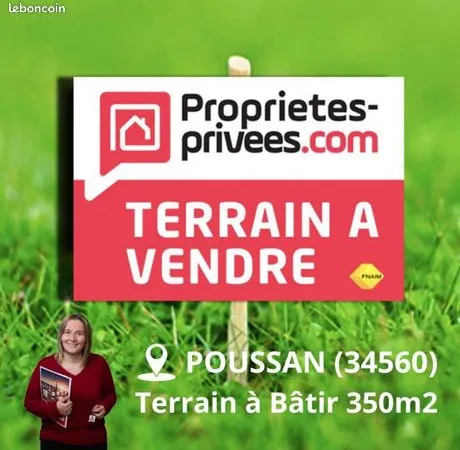 Terrain 350 m² 