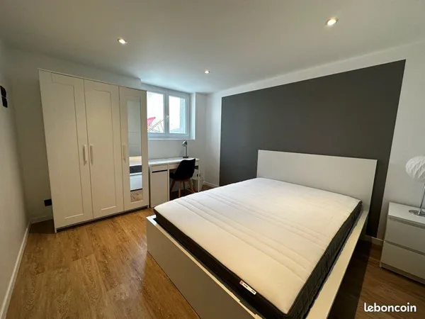 Colocation 1 chambre sdb maison jardin 