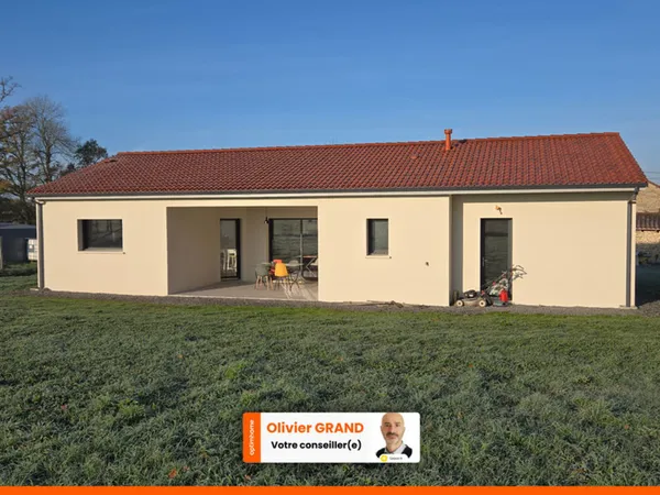 Pavillon Plain-pied neuf 2025 + Jardin - Environnement campagne 