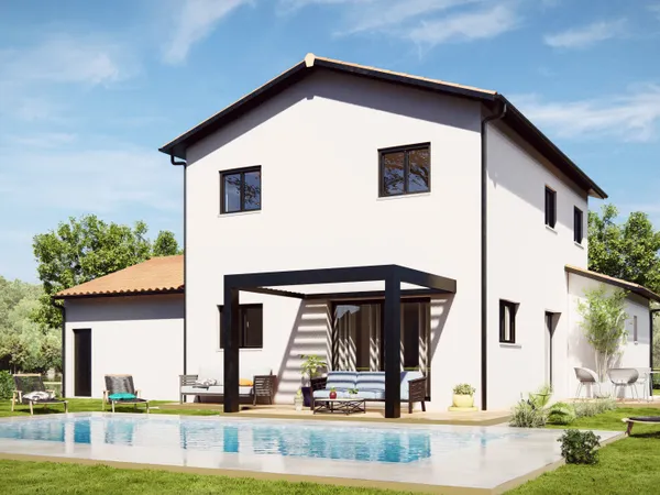 Maison à étage de 90 m² + garage de 20 m² sur un terrain de 570 m² à Optevoz au prix de 296 