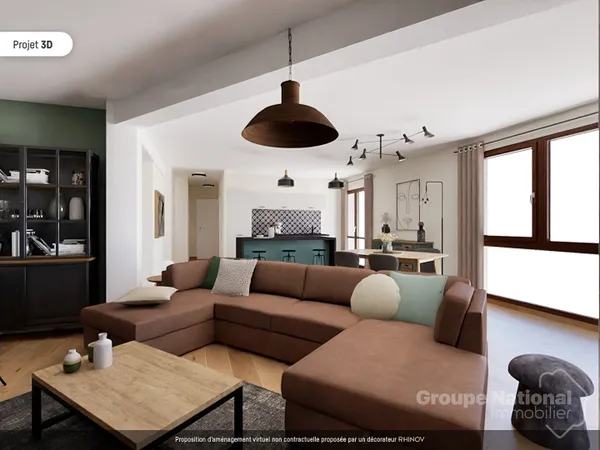 Appartement T4 -107m2 à Bielle 