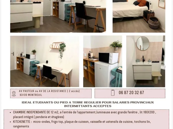 Loue appartement - 12m² 