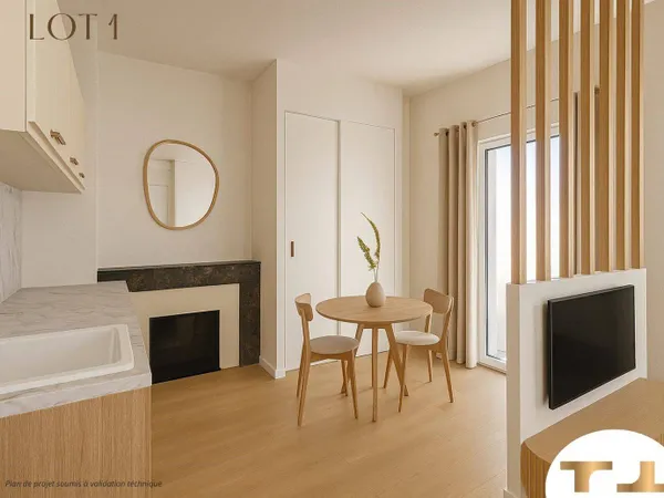 Appartement 1 pièce 27 m² 