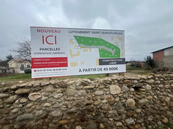 Terrain 433 m² 