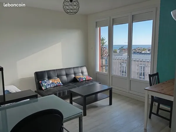 Appartement T1 meublé 29m2 vue mer 