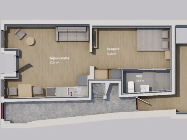 Appartement à rénover 