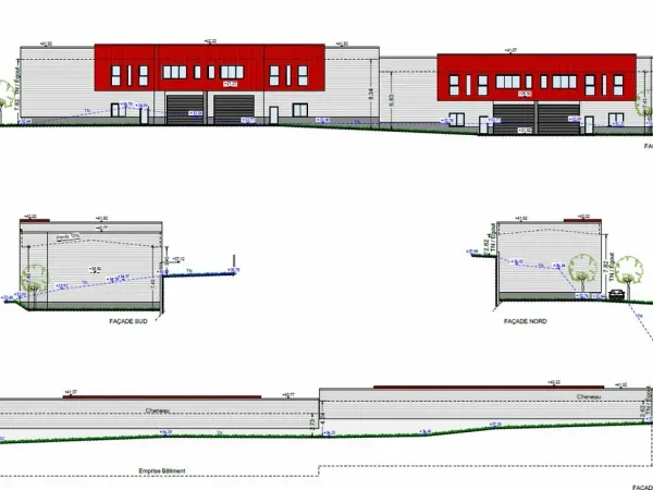 A louer locaux d'activités de 1360 m² divisibles 