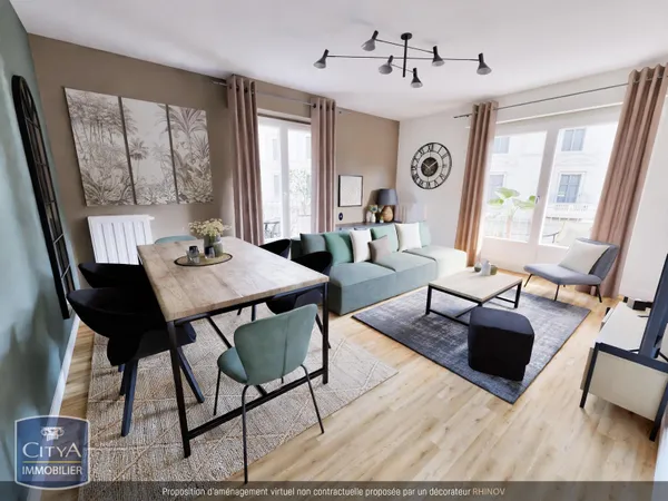 Appartement 2 pièces 56 m² 