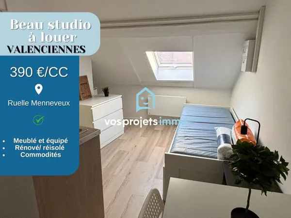 Studio 1 pièce 13 m² 