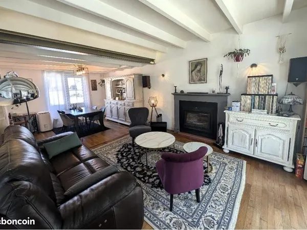 Grande maison familiale au coeur du bourg de Bonneuil-Matours 