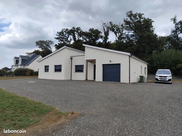 Maison structure bois de plain pied 110m2 