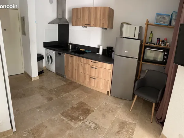Studio cabine 25m² + 15m² terasse + clim - DISPO JANVIER - fin MAI 