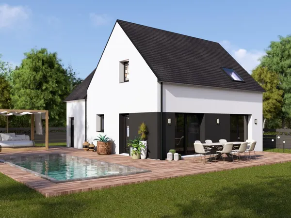 MAISON 2 CHAMBRES - MELGVEN 