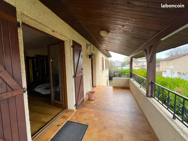 Maison a dagneux 87 m² + 495 m² terrain + terrasse couverte 