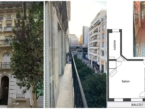 Appartement 2 pièces 43 m² + Balcon rue Montgallet 