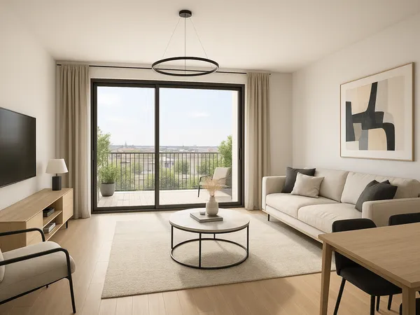 Neuf et contemporain T2 + grand balcon 
