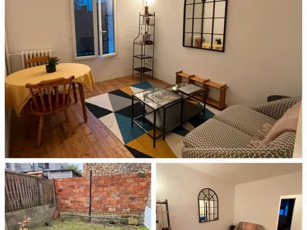 Appartement meublé 39m² + jardin 