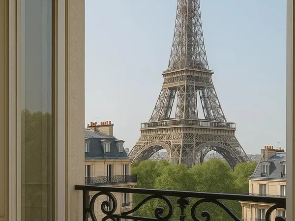 Appartement Haussmannien avec Vue Tour Eiffel 