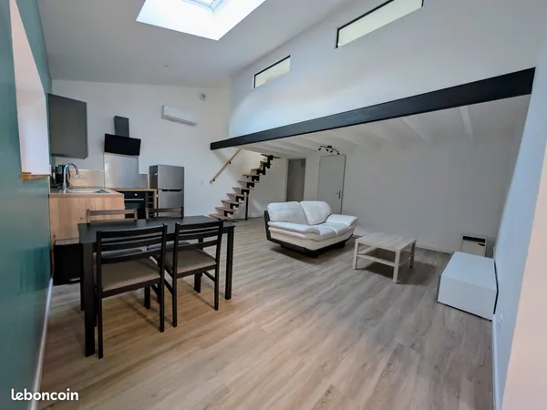 Petite maison de village type loft de 50 m² entièrement refaite à neuf 