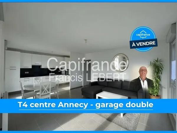 Appartement T4 récent - garage possible, ANNECY centre ville (74) 