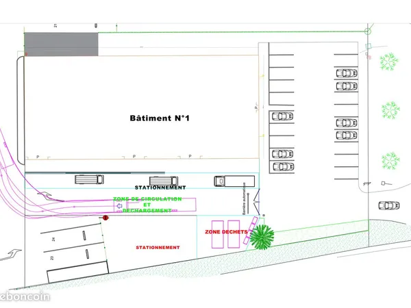 Bâtiment bureau et stockage 