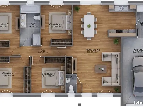 Maison 5 pièces 97 m² 
