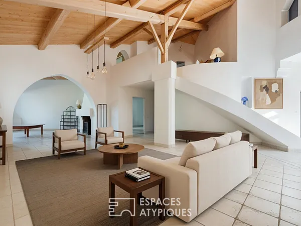 Villa d'inspiration Cycladique au coeur de La Tremblade 