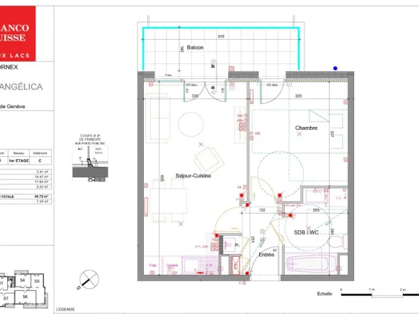 Appartement 2 pièces 40 m² 