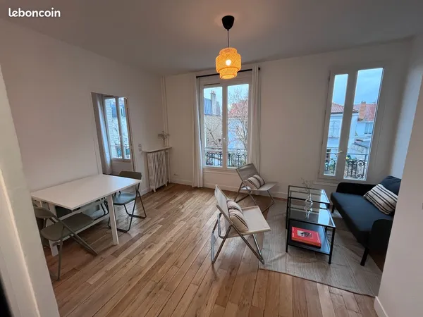Beau T3 lumineux et calme 47m² meublé proche métro Les Agnettes 