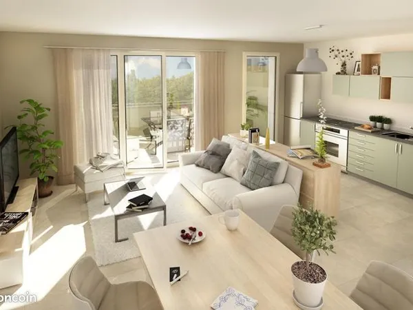 Appartement 3 pièces 61 m² 