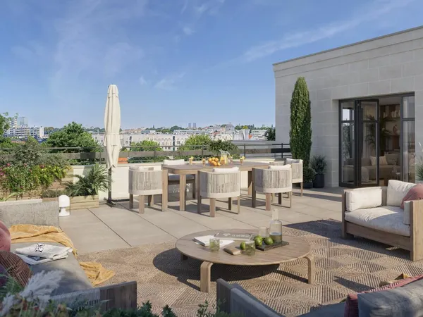 DUPLEX 5 PIECES EN DERNIER ETAGE AVEC GRANDE TERRASSE 