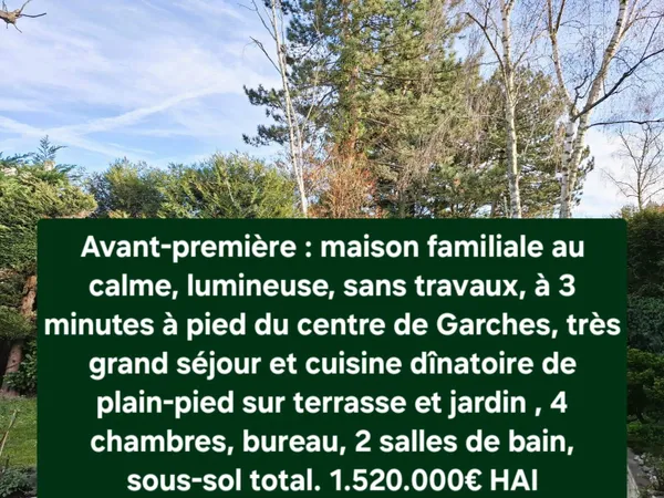 Vends maison familiale en excellent état 