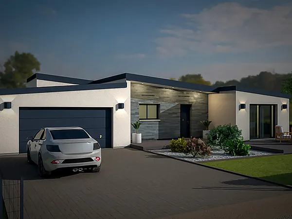 Terrain + maison 98 m² 