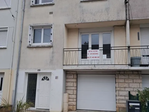 Maison accolée 4 chambres rénovée 