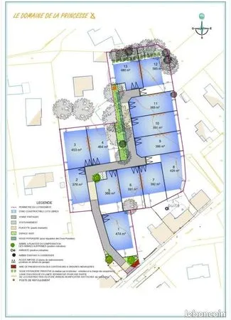 Terrain 386 m² 