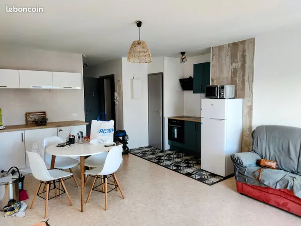 T2 meublé 47m² SGXV - Terrasse + Balcon 