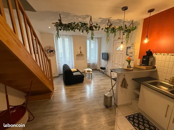 Charmant T2 duplex centre ville 