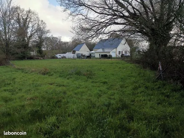 Terrain constructible de 2200 m², plus 2200 m² agricole. 