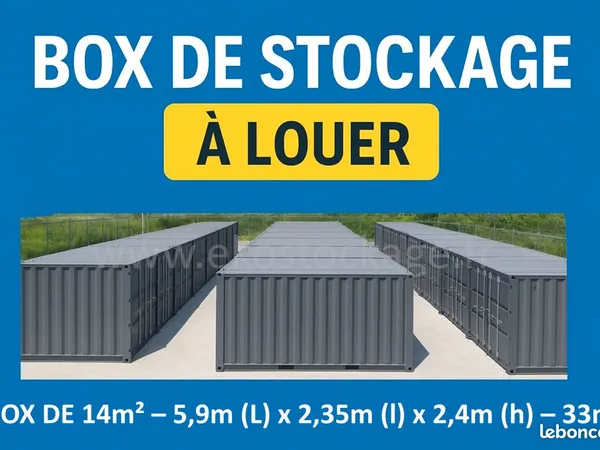 Location Garde-Meuble / Box de Stockage - 14 m² à 1h de Paris 