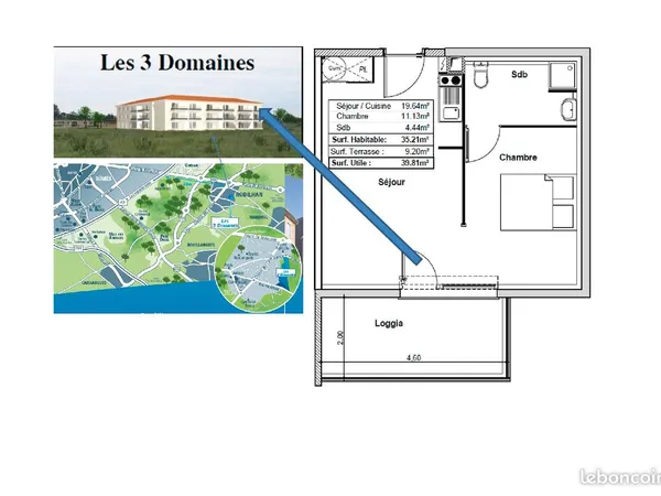 Appartement lumineux T2 