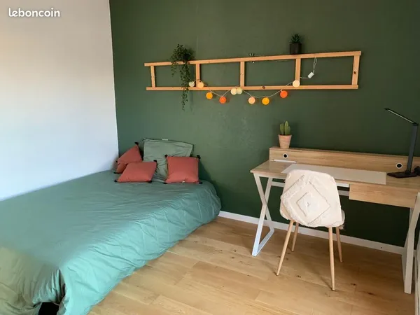 Chambre dans vaste appartement rénové 