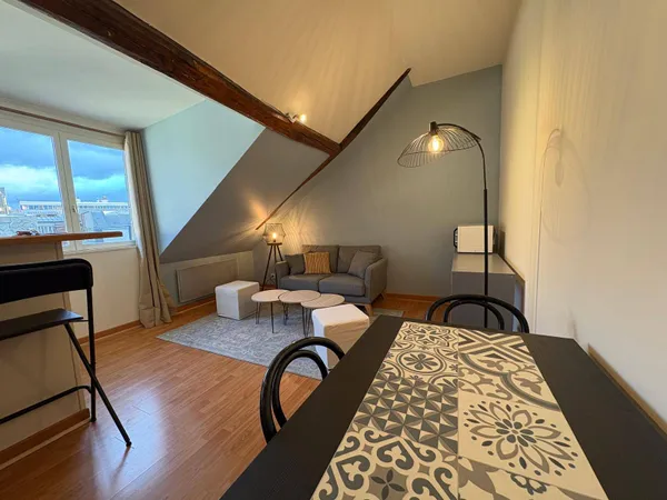 Location T2 meublé 38m², calme, proche fac de droit - Rouen 