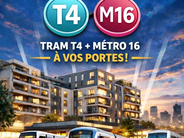 Livraison rapide ! retour de lot magnifique 2 pièces 43 m² avec terrasse proximité métro 