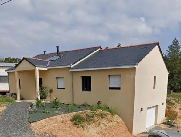 Maison neuve avec grand jardin 