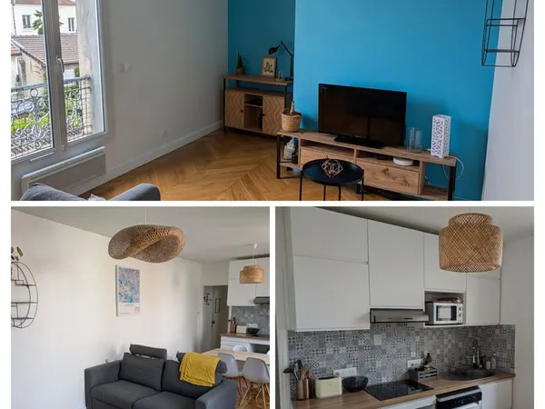 MALAKOFF - Superbe T2 de 39m² rénové avec goût - Lumineux et clé en main 