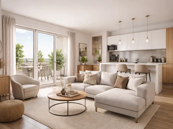 DISPO IMMEDIATE - SUPERBE T4 - VUE SUR JARDIN - EXPO SUD- AU PIED DU TRAM 