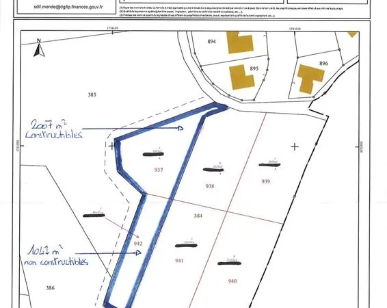 Terrain 3054 m² Saint-Étienne-du-Valdonnez 
